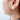 Elegant Pearl Disc Stud Earrings – Black & White Enamel Accents