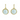 Gold Textured Pearl Drop Earrings